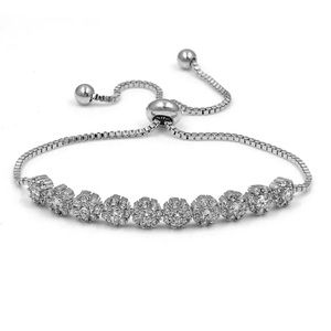Snowflake Cubic Zirconia Crystal Bracelets